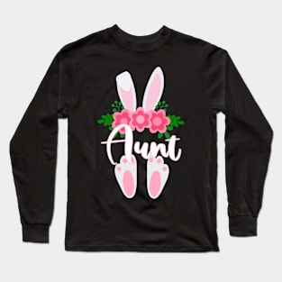 EASTER BUNNY AUNT FOR HER - MATCHING EASTER SHIRTS FOR WHOLE FAMILY Long Sleeve T-Shirt